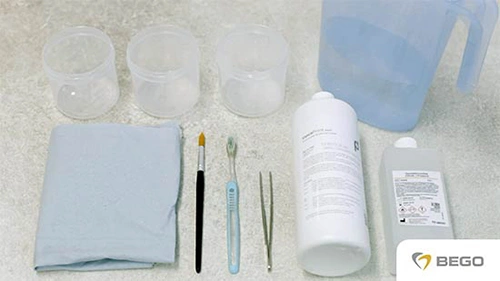 Cleaning of 3D printed restaurations